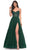 La Femme 32135 - Fishnet Bodice Prom Dress Evening Dresses 00 / Dark Emerald