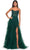 La Femme 32233 - Ruffle Skirt Prom Dress Evening Dresses 00 / Dark Emerald