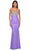 La Femme 32320 - Draped Metallic Prom Dress Prom Dresses 00 / Periwinkle