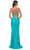 La Femme 32320 - Draped Metallic Prom Dress Prom Dresses