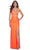 La Femme 32321 - Glitter Corset Prom Dress Prom Dresses 00 / Bright Orange
