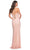 La Femme 32416 - Sleeveless Fishnet Prom Dress Evening Dresses