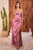 Ladivine 7483 - Satin Long Dress Prom Dresses 2 / Blossom Pink