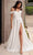 Ladivine 7493W - Gathered Off Shoulder Bridal Dress Bridal Dresses