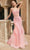 Ladivine 9316 - Sleeveless Sheer Corset Embroidered Prom Gown Prom Dresses 2 / Pink