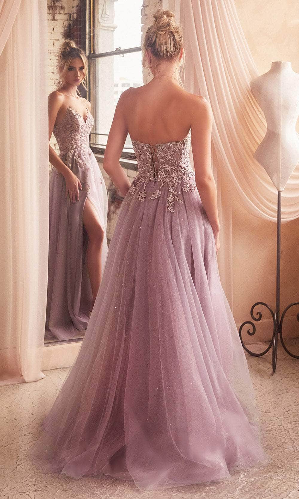 lace up prom dresses cheap Simple Lilac Tulle A-line V-neck Lace Up Long Prom Dresses, Evening Gown, MP663