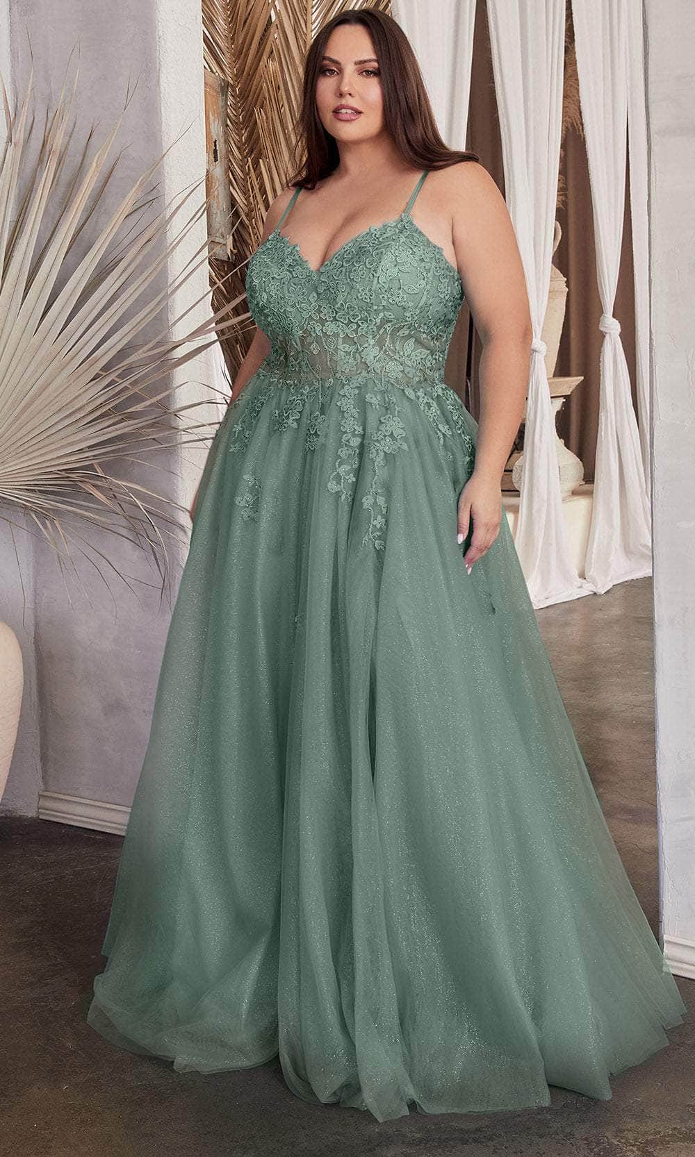 Ladivine C148C - Sleeveless Embroidered Prom Gown Couture Candy Ladivine C148C - Sleeveless Embroidered Prom Gown Couture Candy