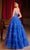 Ladivine C152 - Embroidered Plunging V-Neck Ballgown Ball Gowns