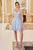 Ladivine CD0213 - Embroidered Sleeveless Cocktail Dress Cocktail Dresses XS / Lt Blue