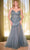 Ladivine CD0214C - V-Neck Mermaid Evening Dress Evening Dresses 16 / Lapis Blue