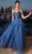Ladivine CD0217 - Plunging V-Neck Basque Prom Gown Prom Dresses
