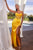Ladivine CD265 - Draped Corset Prom Dress Evening Dresses 2 / Yellow