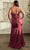 Ladivine CD326 - Strapless Pleated Bust Prom Gown Prom Dresses 8 / Lips