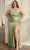Ladivine CD326C - Strapless Corset Bodice Prom Gown Prom Dresses 16 / Sage