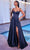 Ladivine CD337 - Sweetheart Corset Bustier Prom Gown Prom Dresses 2 / Navy