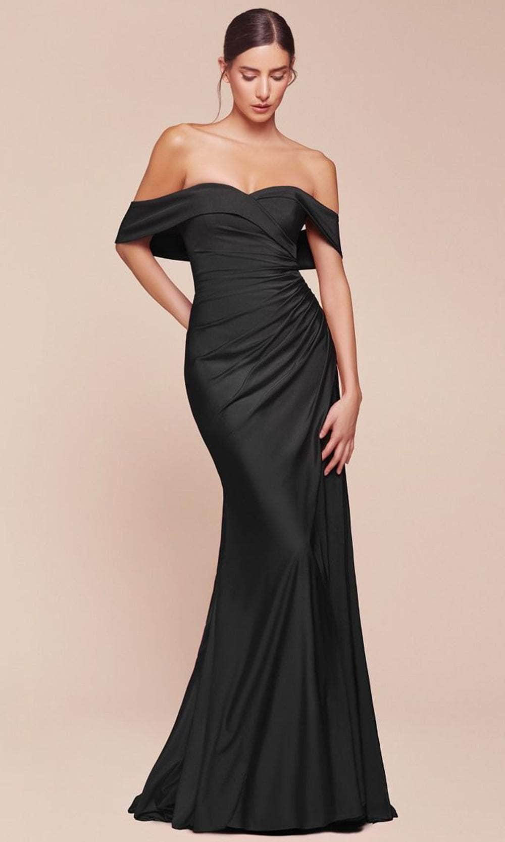Ladivine CD790 - Long Satin Sheath Dress