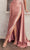 Ladivine CD809 - Embroidered Sleeveless V-Neck Prom Gown Prom Dresses