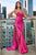 Ladivine CDS411 - Strapless Ruched Detailed Prom Gown Prom Dresses 6 / Emerald