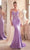 Ladivine CDS450 - Beaded Lace Appliqued Prom Gown Prom Dresses 2 / Lavender