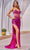 Ladivine CDS489 - Strapless Sheath Evening Dress Pageant Dresses 2 / Magenta