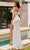 Ladivine CH147W - Strapless Feather Detailed Bridal Gown Bridal Dresses
