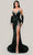 Ladivine CP639 - Crystal Bead Sheath Evening Dress Pageant Dresses 2 / Emerald
