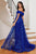 Ladivine J836 - Glitter Overskirt Evening Gown Prom Dresses