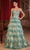 Ladivine KV1108 - Embroidered Tiered A-line Prom Gown Prom Dresses 2 / Sage