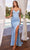 Ladivine OC021 - Embellished Sweetheart Prom Gown Prom Dresses 2 / Lt Blue