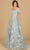 Lara Dresses 29122 - Lace Applique Evening Gown Evening Dresses 0 / Silver Sage