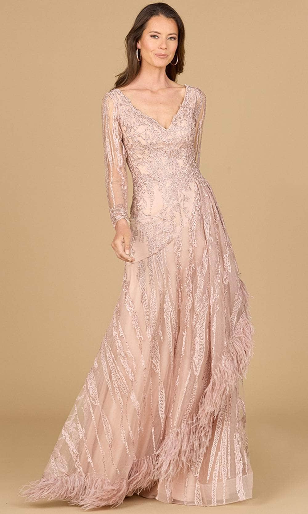 Lara Dresses 29133 - Deep V-Neck Lace Evening Gown 20 / Blush - Shop Lara Dresses Dresses on Couture Candy at CoutureCandy.com Lara Dresses 29133 - Deep V-Neck Lace Evening Gown 20 / Blush - Shop Lara Dresses Dresses on Couture Candy at CoutureCandy.com