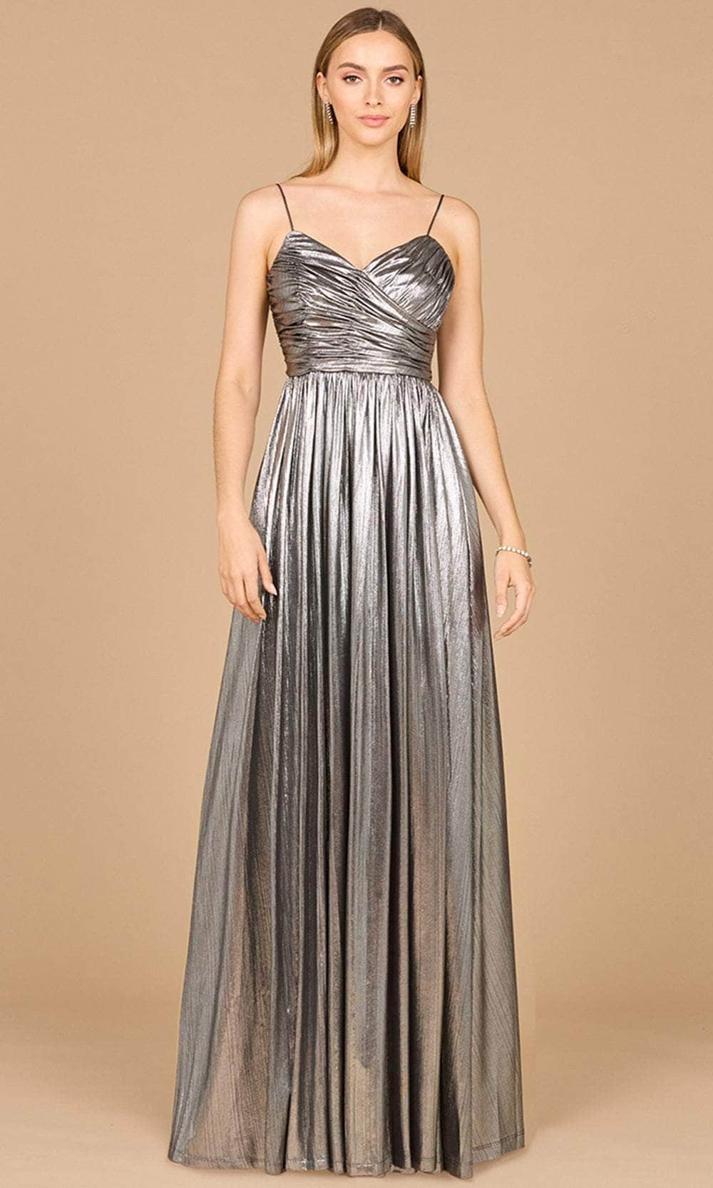 silver metallic bridesmaid dresses Silver Metallic Maxi Dress: Convertible Bridesmaid Gown