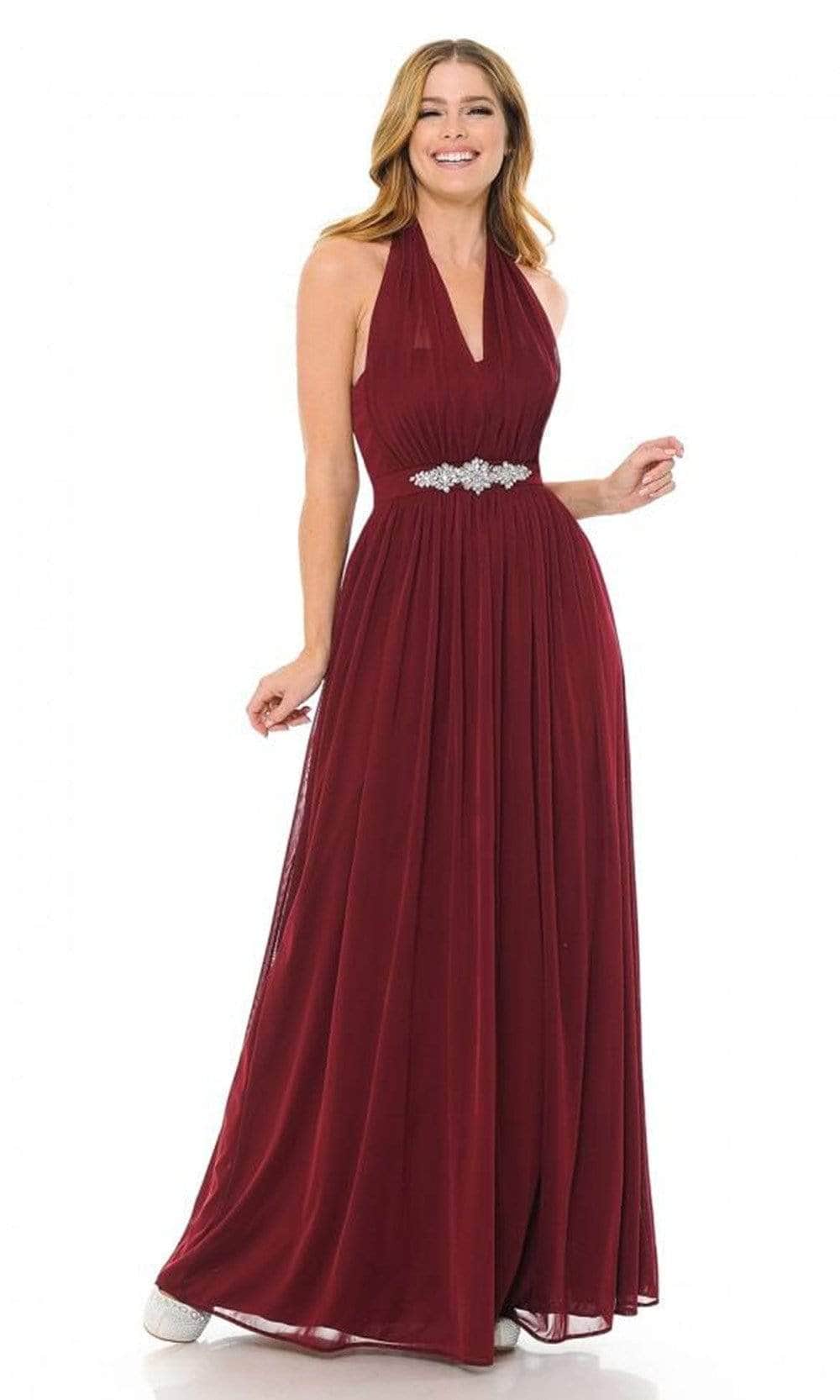 Lenovia 5201 - Plunging Halter A-Line Prom Dress Couture Candy Lenovia 5201 - Plunging Halter A-Line Prom Dress Couture Candy