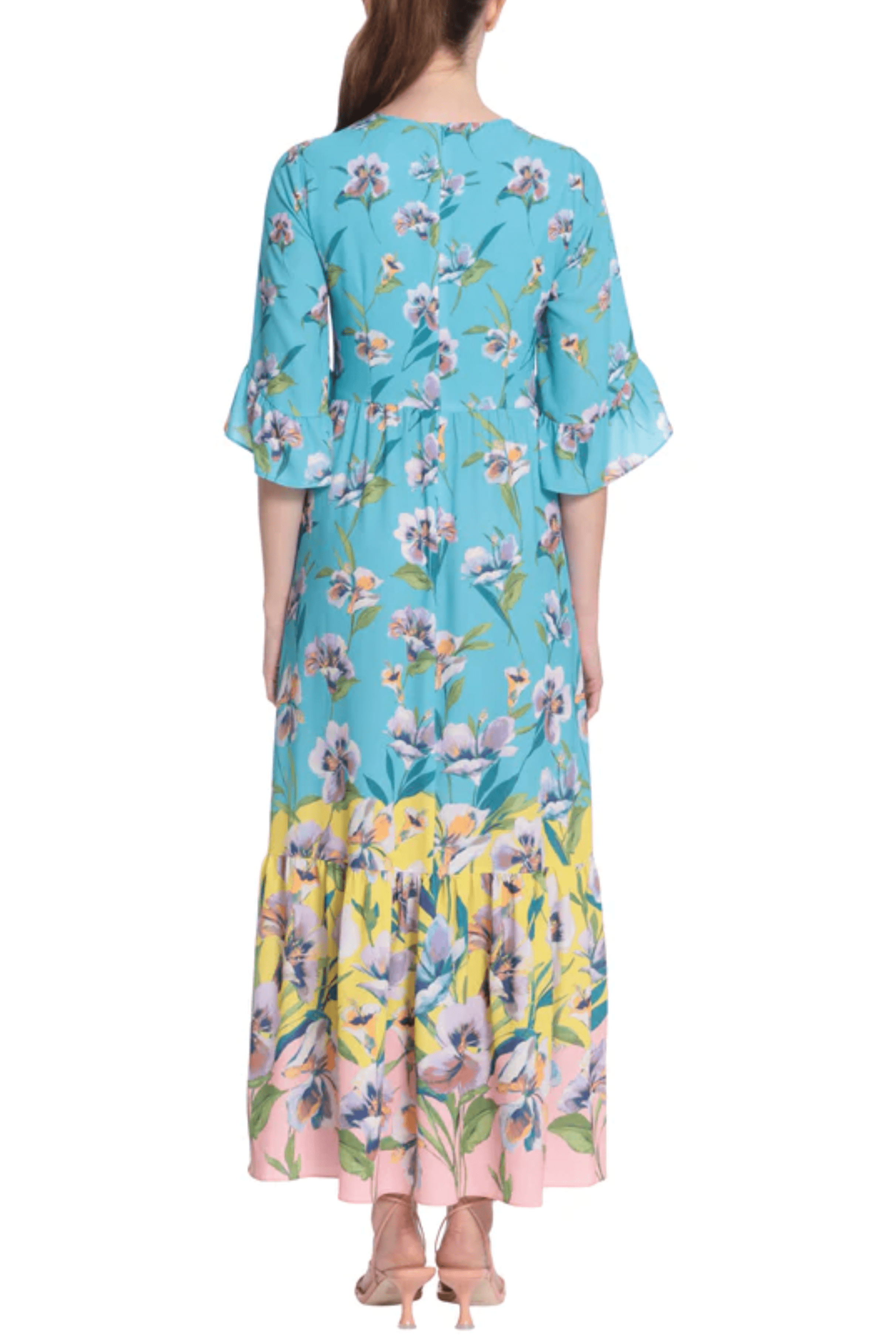 London Times V-Neck Maxi Dress, 4 / Pink London Times V-Neck Maxi Dress, 4 / Pink