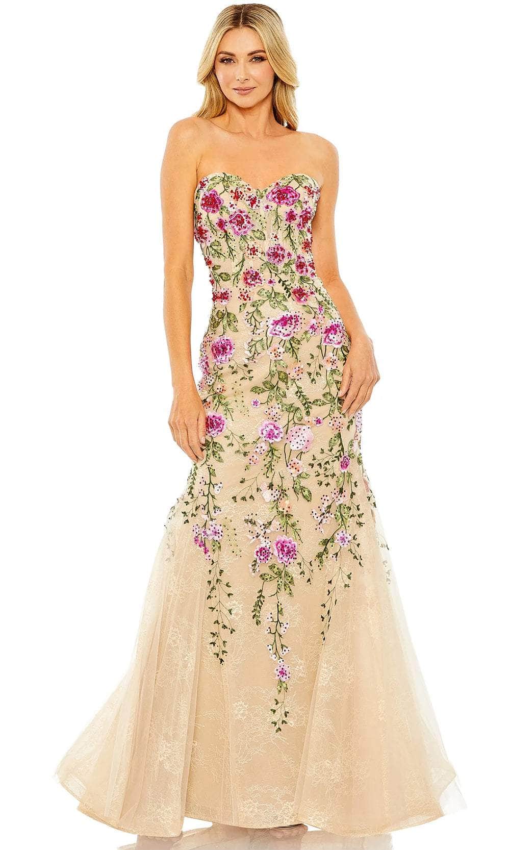 Mac Duggal 20652 Floral Ornate Bustier Gown – Couture Candy