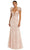 Mac Duggal 20889 - Sheer Applique Evening Gown Prom Dresses 0 / Peach