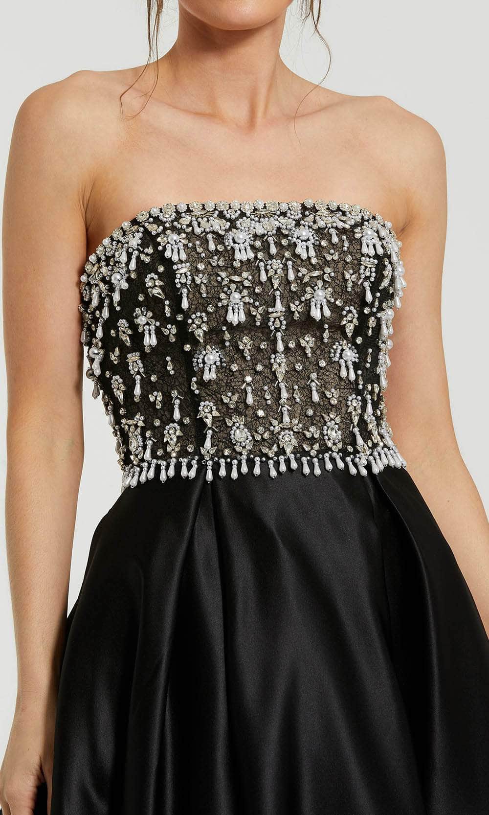 mac duggal strapless embellished a line dress Mac Duggal 11634