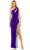 Mac Duggal 42135 - One Shoulder Cutout Evening Dress Evening Dresses 2 / Purple