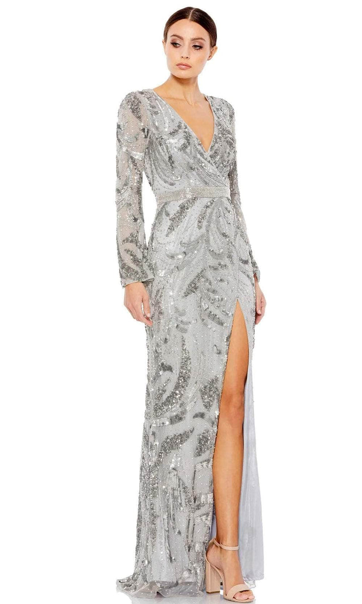Mac Duggal Style 6120 Floral Beaded Shawl Evening Gown Dress main image 0