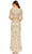 Mac Duggal 6016 - Long Sleeve Bead Embellished Long Dress Mother of the Bride Dresses