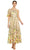 Mac Duggal 68607 - Floral Embroidered Dress Cocktail Dresses 2 / Yellow Multi
