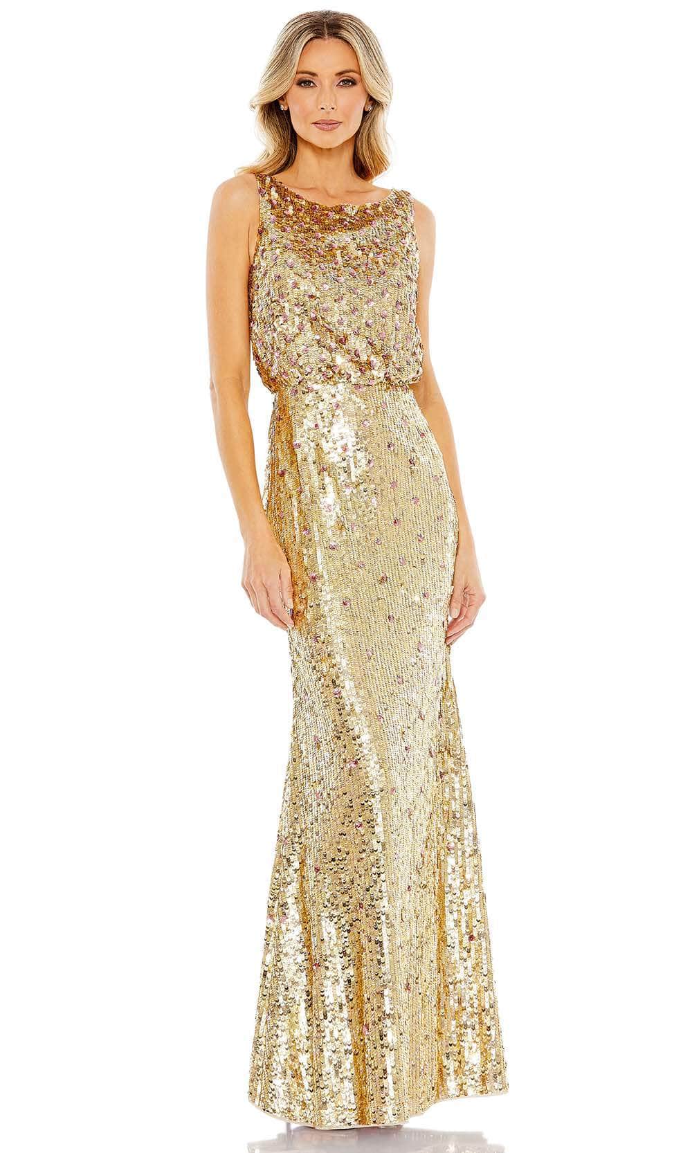 Mac Duggal 93645 - Sequined Sleeveless High Neck Dress Couture Candy Mac Duggal 93645 - Sequined Sleeveless High Neck Dress Couture Candy