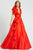 Mac Duggal Ballgowns - 48856H Ruffle Sleeveless V Neck Ballgown Ball Gowns