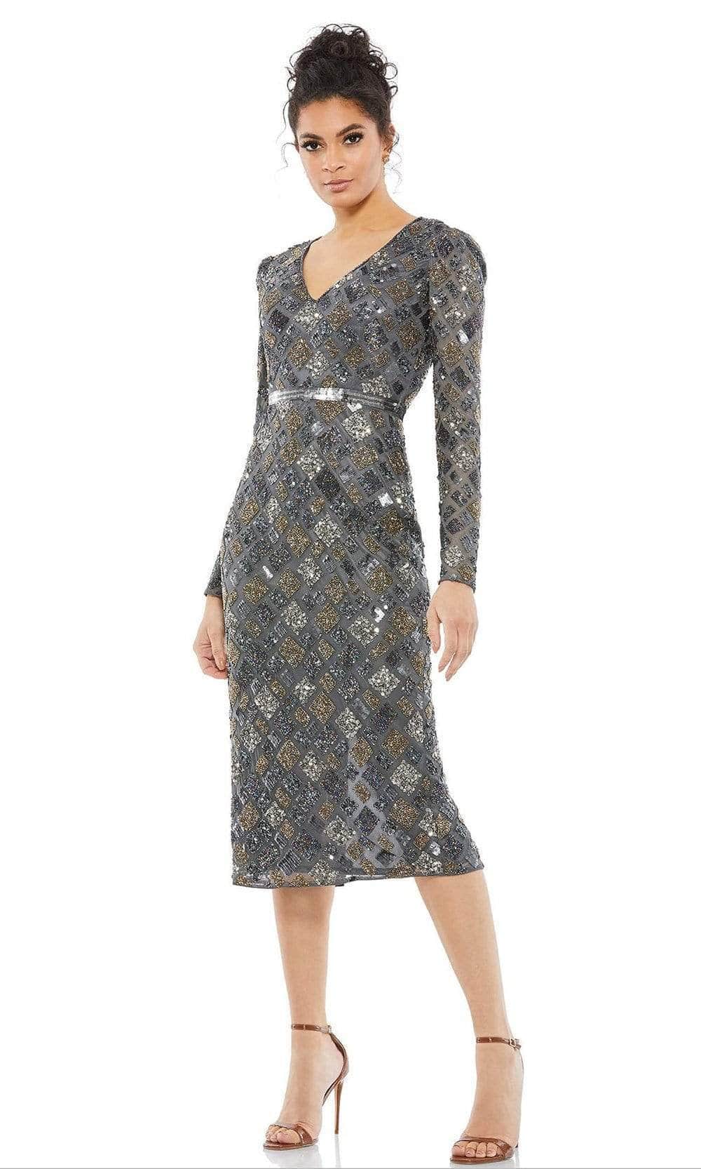 white christmas dresses Mac Duggal Long Sleeve Geometric Sequin Midi Dress white christmas dresses Mac Duggal Long Sleeve Geometric Sequin Midi Dress