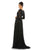 Mac Duggal Evening - 4977D Long Sleeve Sequin-Textured A-Line Gown Evening Dresses