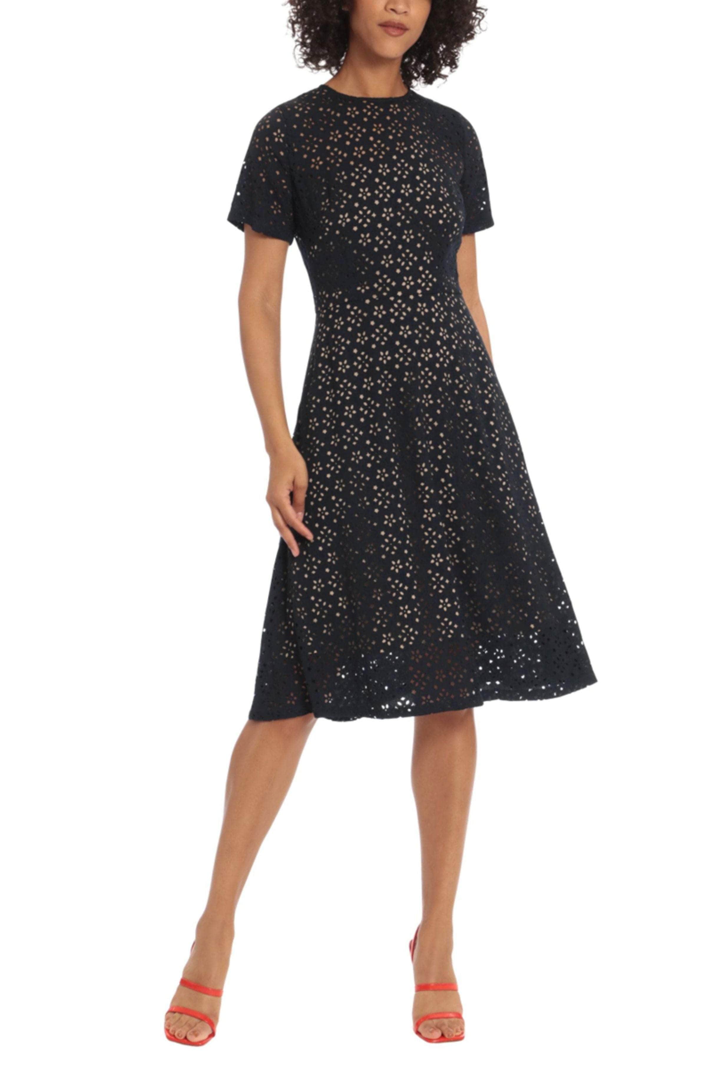 Maggy London G5200M - Floral Lacer Cut A-Line Evening Dress Maggy London G5200M - Floral Lacer Cut A-Line Evening Dress