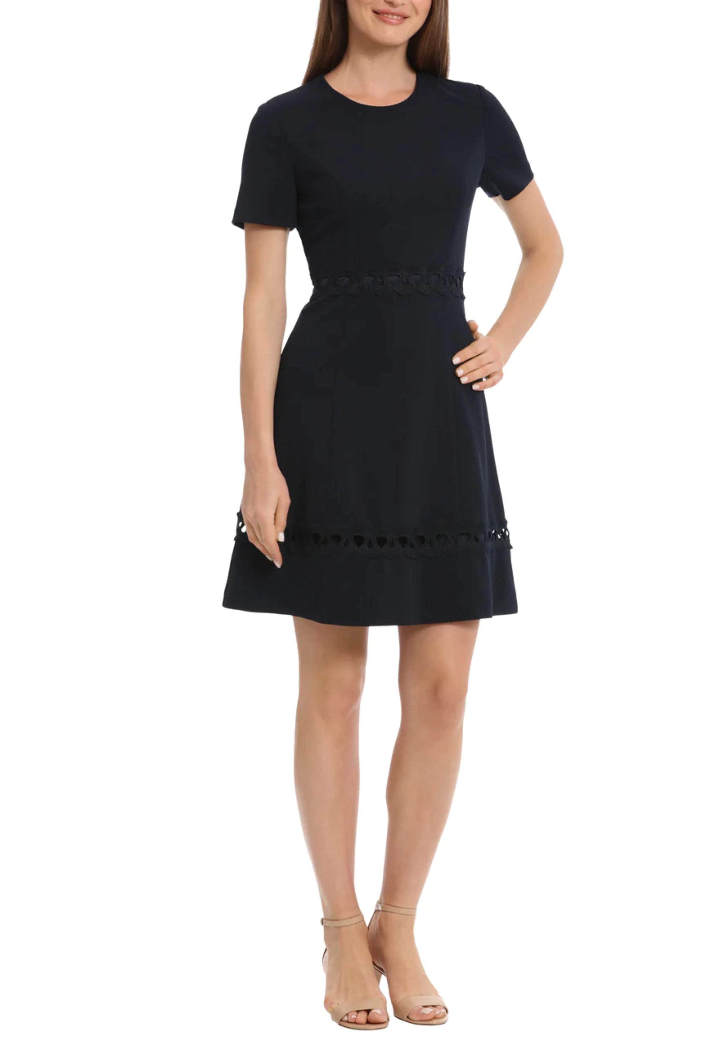 Maggy London Novelty Trim A-Line Dress, 10 / Navy Maggy London Novelty Trim A-Line Dress, 10 / Navy