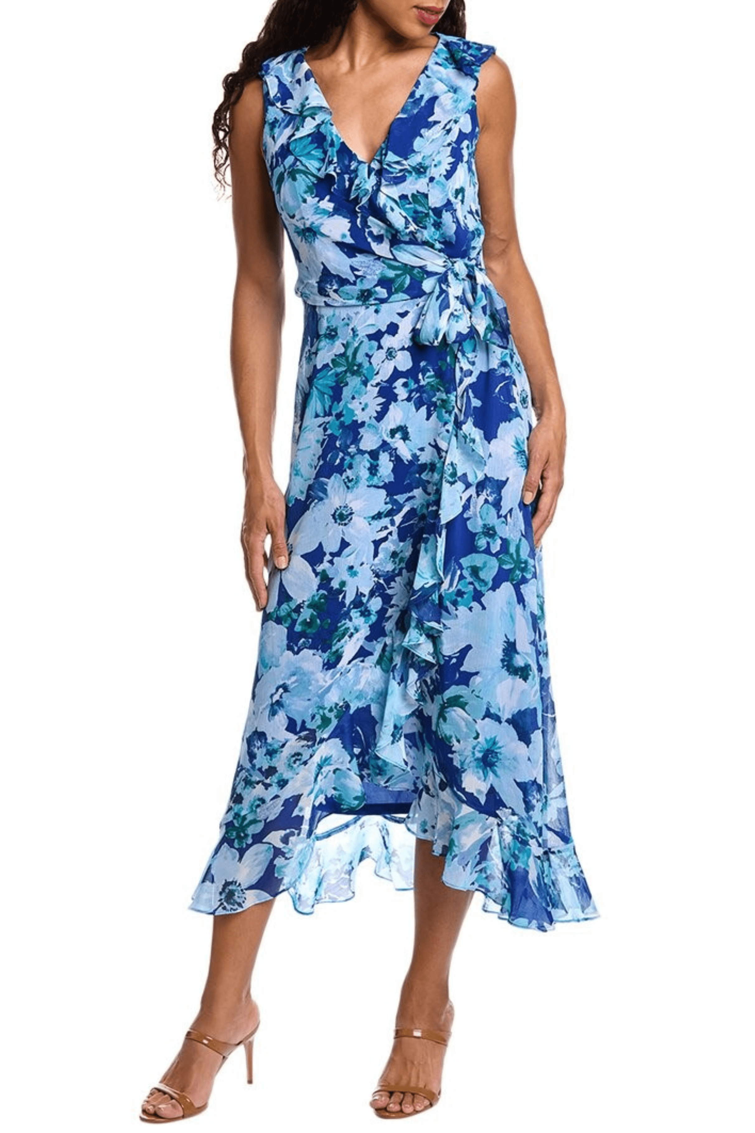 Maggy London T6891M - V-Neck A-Line Casual Dress Maggy London T6891M - V-Neck A-Line Casual Dress