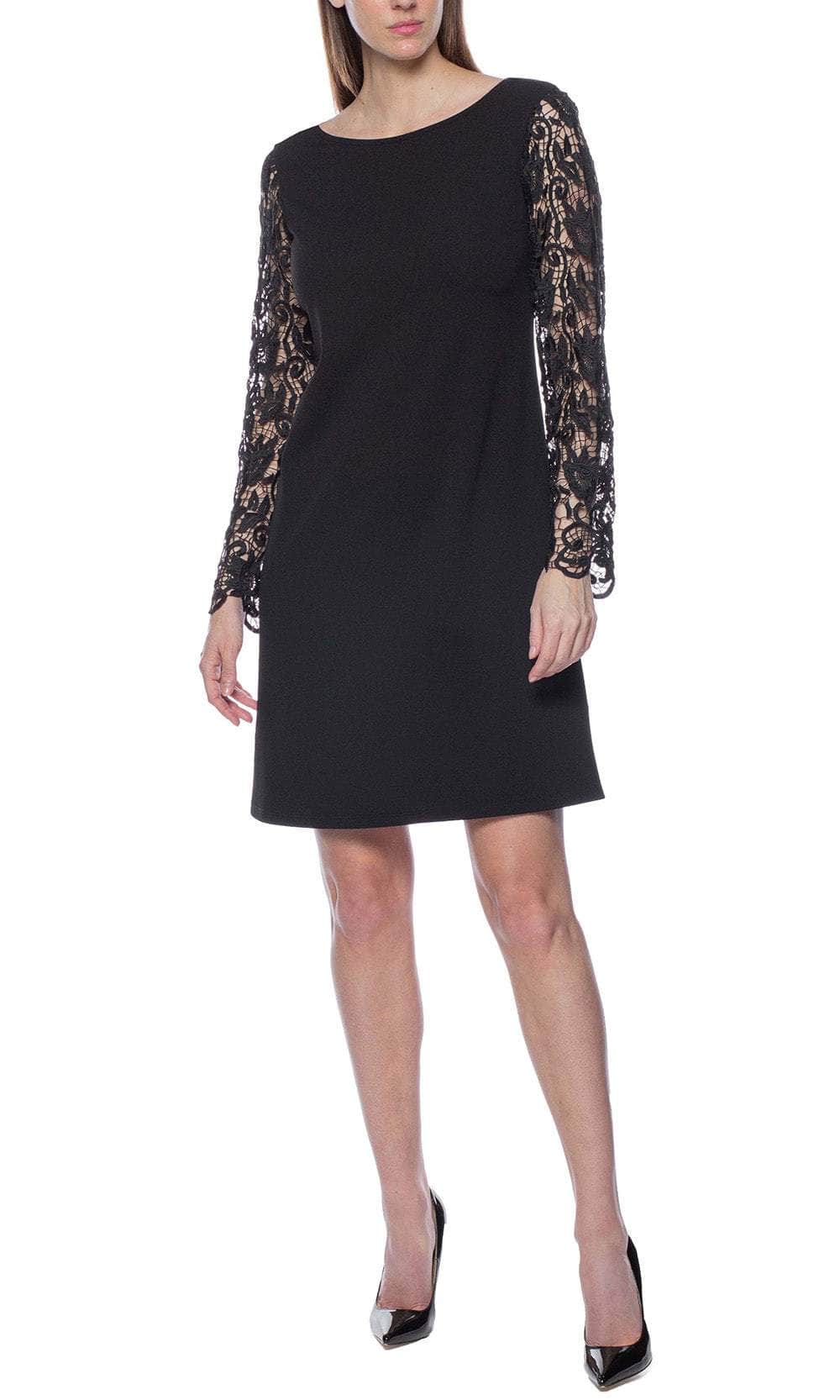 Marina 267942 - Lace Sleeve Formal Dress Marina 267942 - Lace Sleeve Formal Dress