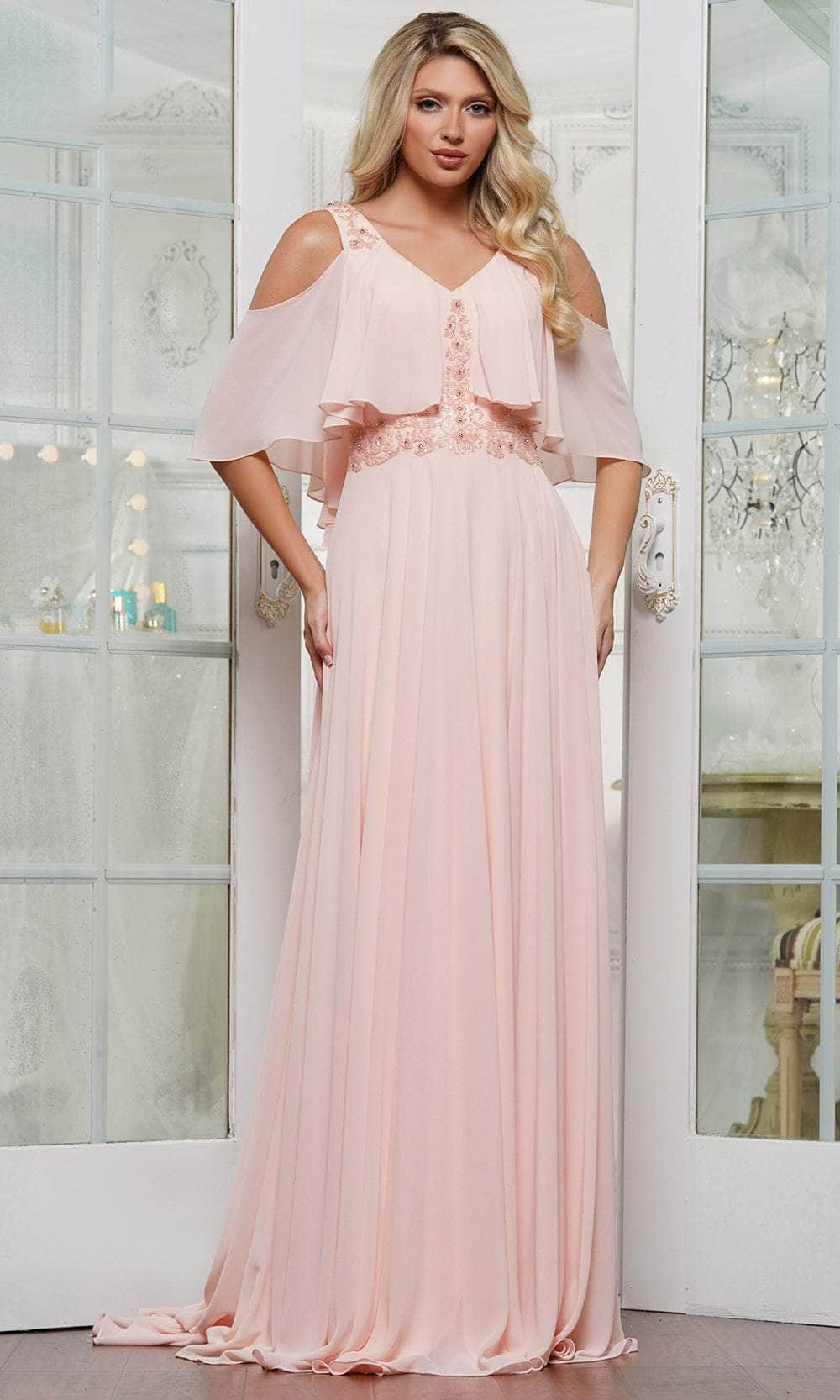 Marsoni by Colors M327 - Long Chiffon A-Line Dress